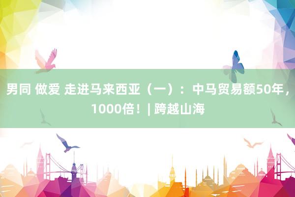 男同 做爱 走进马来西亚（一）：中马贸易额50年，1000倍！| 跨越山海