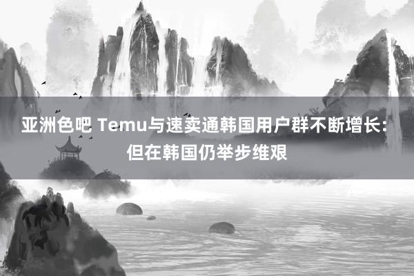 亚洲色吧 Temu与速卖通韩国用户群不断增长: 但在韩国仍举步维艰