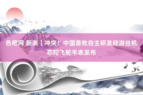 色吧网 新表｜冲突！中国首枚自主研发硅游丝机芯陀飞轮手表发布