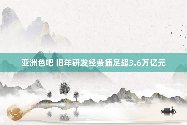亚洲色吧 旧年研发经费插足超3.6万亿元