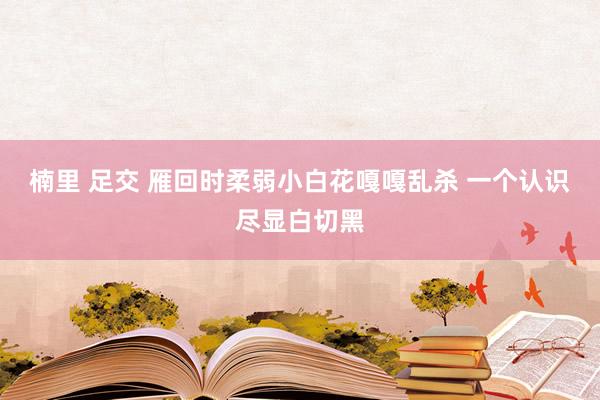 楠里 足交 雁回时柔弱小白花嘎嘎乱杀 一个认识尽显白切黑