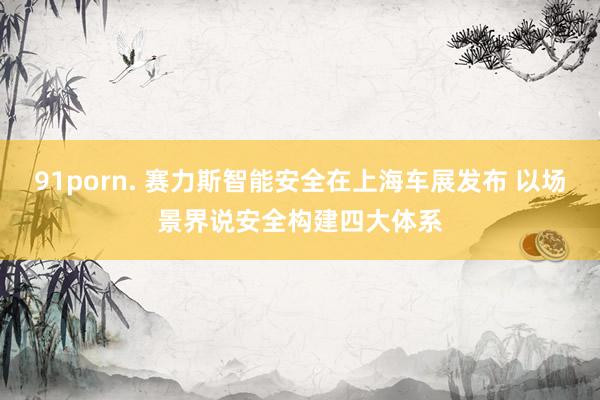 91porn. 赛力斯智能安全在上海车展发布 以场景界说安全构建四大体系