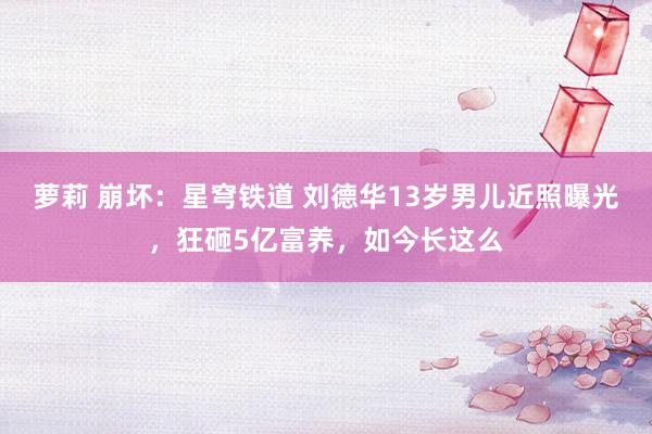 萝莉 崩坏：星穹铁道 刘德华13岁男儿近照曝光，狂砸5亿富养，如今长这么